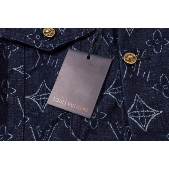 LV New fashion jacquard wash denim jacket