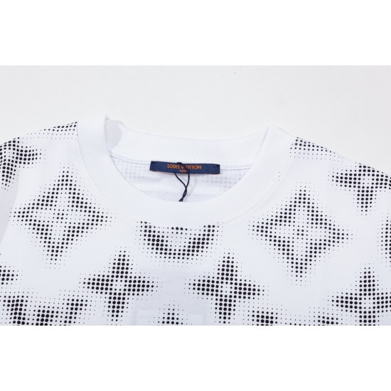 LV Full printed LOGO personality fashion short-sleeved T-shirt