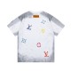 Louis Vuitton watercolor graffiti print short sleeve T-shirt