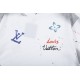 Louis Vuitton watercolor graffiti print short sleeve T-shirt