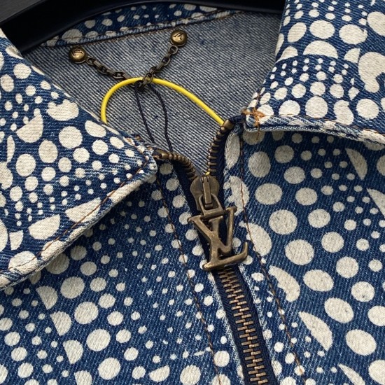 LV New fashion polka dot denim jacket Trendy coat