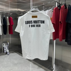 LV New inverted LOGO printed round neck T-shirt