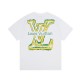 LV Fashion lettering Graffiti print large LOGOT T-shirt