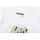 LV New gradient graffiti alphabet print short-sleeved T-shirt