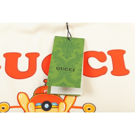 GUCCI Dragon year limit Printed short sleeve T-shirt