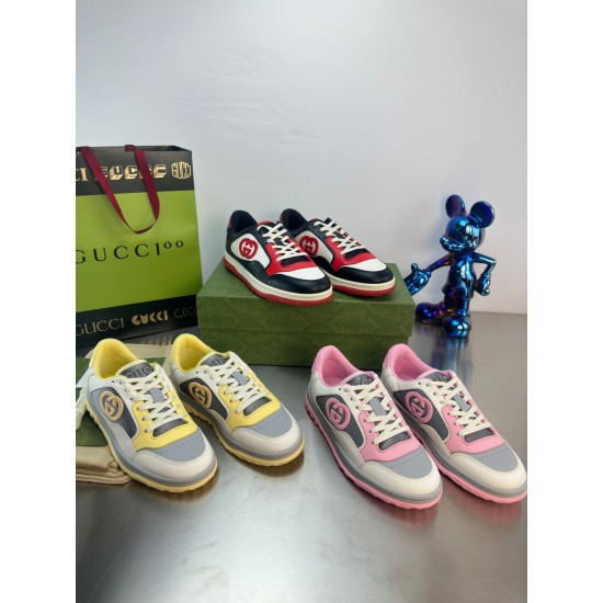 Gucci2023 Early spring Gucci G home the latest explosive MAC80 sneakers couple casual retro to do old dirty shoes small dirty shoes small white shoes