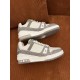 Louis Vuitton diamond surface sneakers according to the original 1:1 development of cow leather shoes durable without deformation