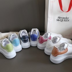 McQueen Jelly tail white shoes top edition series original matte cowhide fabric interior is the original cowhide
