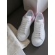 McQueen Jelly tail white shoes top edition series original matte cowhide fabric interior is the original cowhide