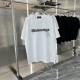 BALENCIAGA 2024 spring new fashion personality embroidered round neck short sleeve T-shirt