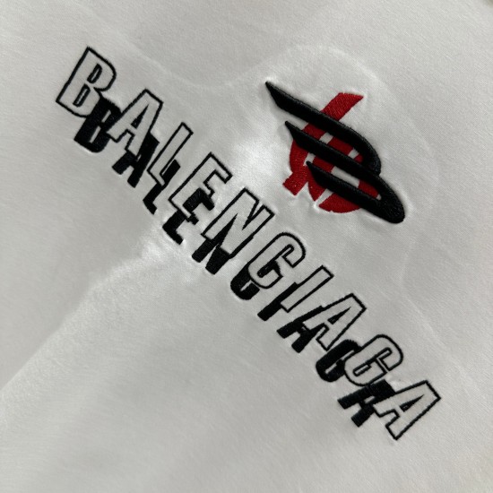 Balenciaga 2024 new monogram embroidered and personalized print T-shirt