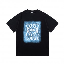 LOEWE Big doodle alphabet print big Logo short-sleeved T-shirt