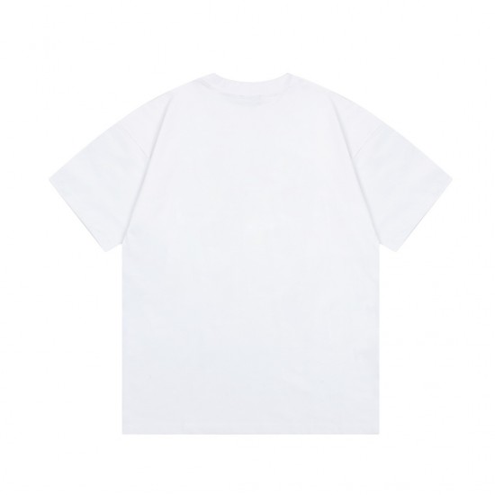 LOEWE co-branded Mobile Castle series T-shirt Flame embroidery precision fabric