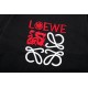 LOEWE two-tone monogram embroidered LOGO round neck short-sleeved T-shirt