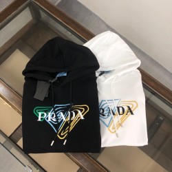 PRADA New stylish embroidered monogram hoodie