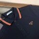 PRADA 2024 new Polo shirt metal LOGO Casual and business