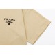 PRADA Original fabric letter logo printed short sleeve T-shirt