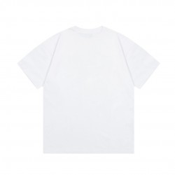 PRADA Graffiti printed metal LOGO trend T-shirt