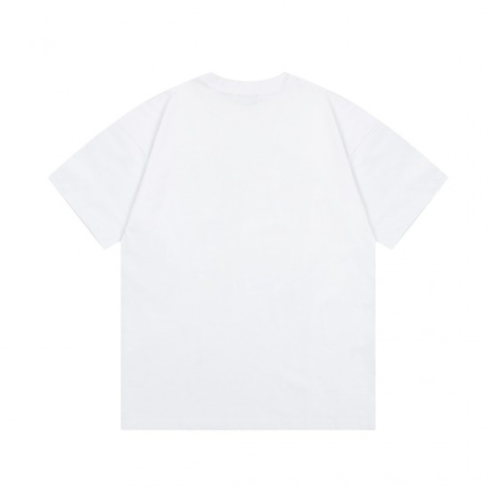 PRADA Graffiti printed metal LOGO trend T-shirt