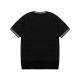 PRADA knit LOGO fashion crew neck short-sleeved T-shirt