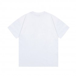 Dior letter-Graffiti ink-jet print round-neck short-sleeved T-shirt
