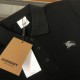 BURBERRY New embroidered logo business casual Polo shirt