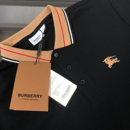 BURBERRY 2024 new War Horse embroidered business casual POLO shirt