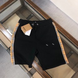 Burberry Classic elements spliced high quality fabric casual shorts