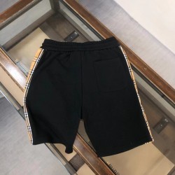 Burberry Classic elements spliced high quality fabric casual shorts
