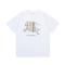 BURBERRY laser gradient War Horse letter print large Logo short-sleeved T-shirt