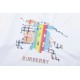 BURBERRY laser gradient War Horse letter print large Logo short-sleeved T-shirt