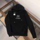 Fendi New silver thread monogram embroidery fashion hoodie