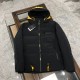 Fendi New stylish hooded down jacket in contrasting colors（Hats can hide）