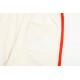 GUCCI Red and white ribbon splicing cotton casual quarter pants