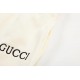 GUCCI Red and white ribbon splicing cotton casual quarter pants