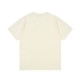 GUCCI  Double G pink letter embroidery Logo short-sleeved T-shirt