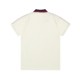 GUCCI small LOGO letter color short-sleeved POLO shirt