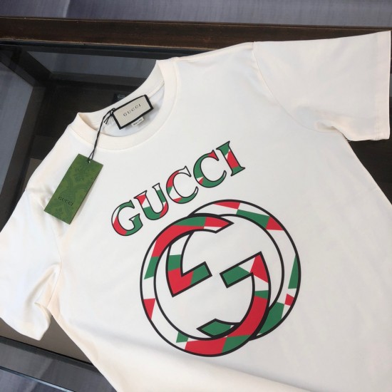 GUCCI New summer fashion trend crew neck short sleeve T-shirt