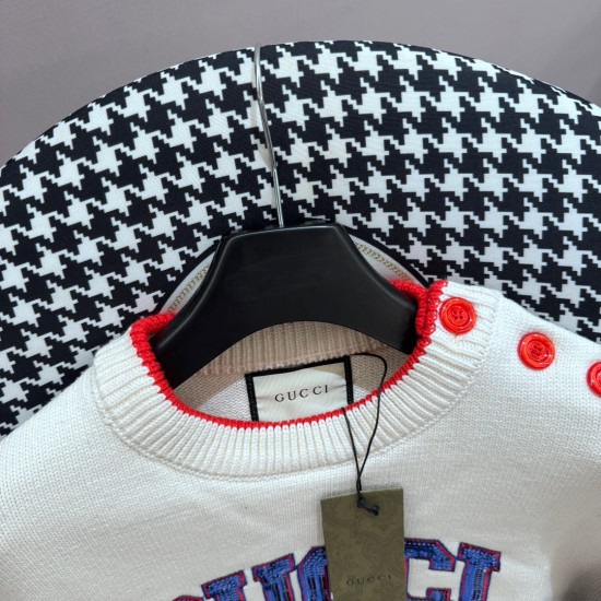 GUCCI 24 years new American preppy vintage crew-neck