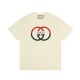 GUCCI Trend color matching LOGO printed T-shirt