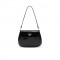 PRADA CLEO BRUSHED LEATHER SHOULDER BAG WITH FLAP