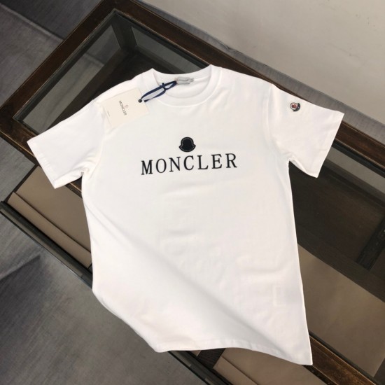 Moncler Letter printing series pure cotton round neck T-shirt