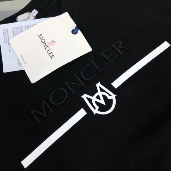 Moncler 2024 New embroidery letter series cotton T-shirt